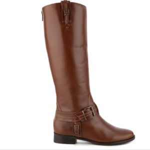 Matisse Flashback brown leather riding boots block heel. size 8.5